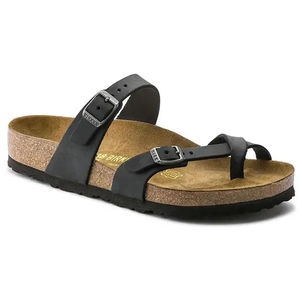 Womens Birkenstock Mayari Oiled Leather  Elegant Sandal with Supportive Comfort