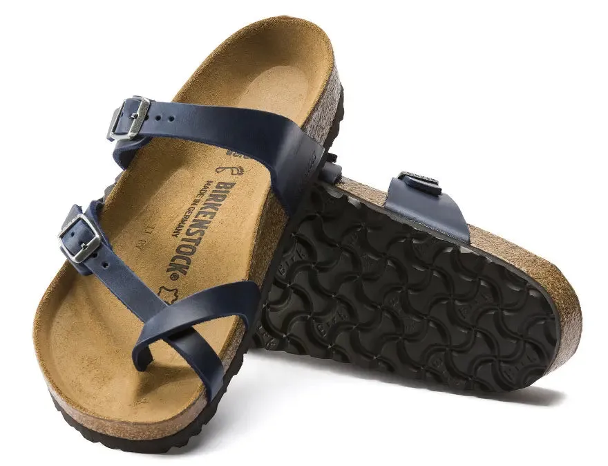 Womens Birkenstock Mayari Oiled Leather  Elegant Sandal with Supportive Comfort