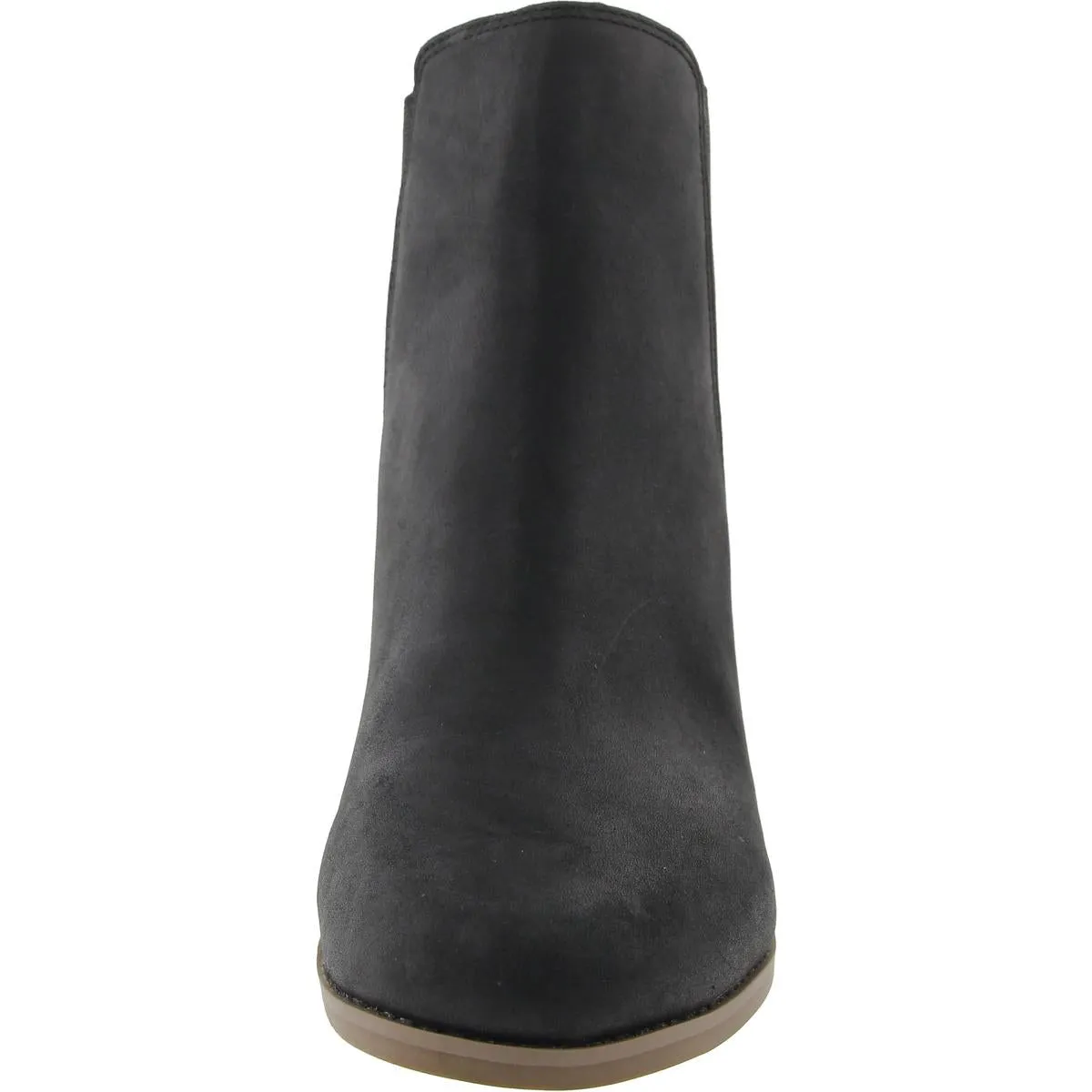 Womens Block Heel Nubuck Chelsea Boots