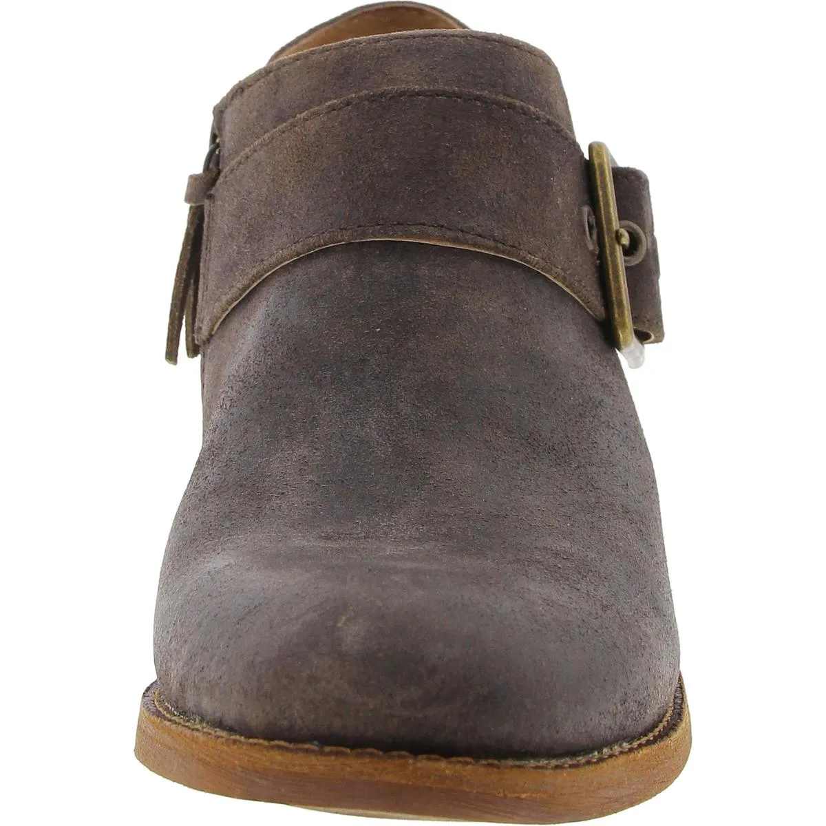 Womens Buckle Leather Shooties