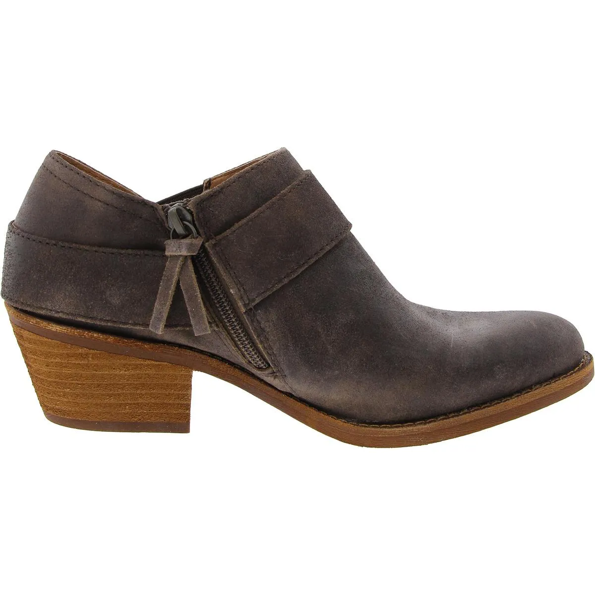 Womens Buckle Leather Shooties