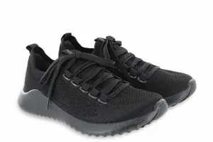 Women's Carly Lace Up Sneaker In Black/black