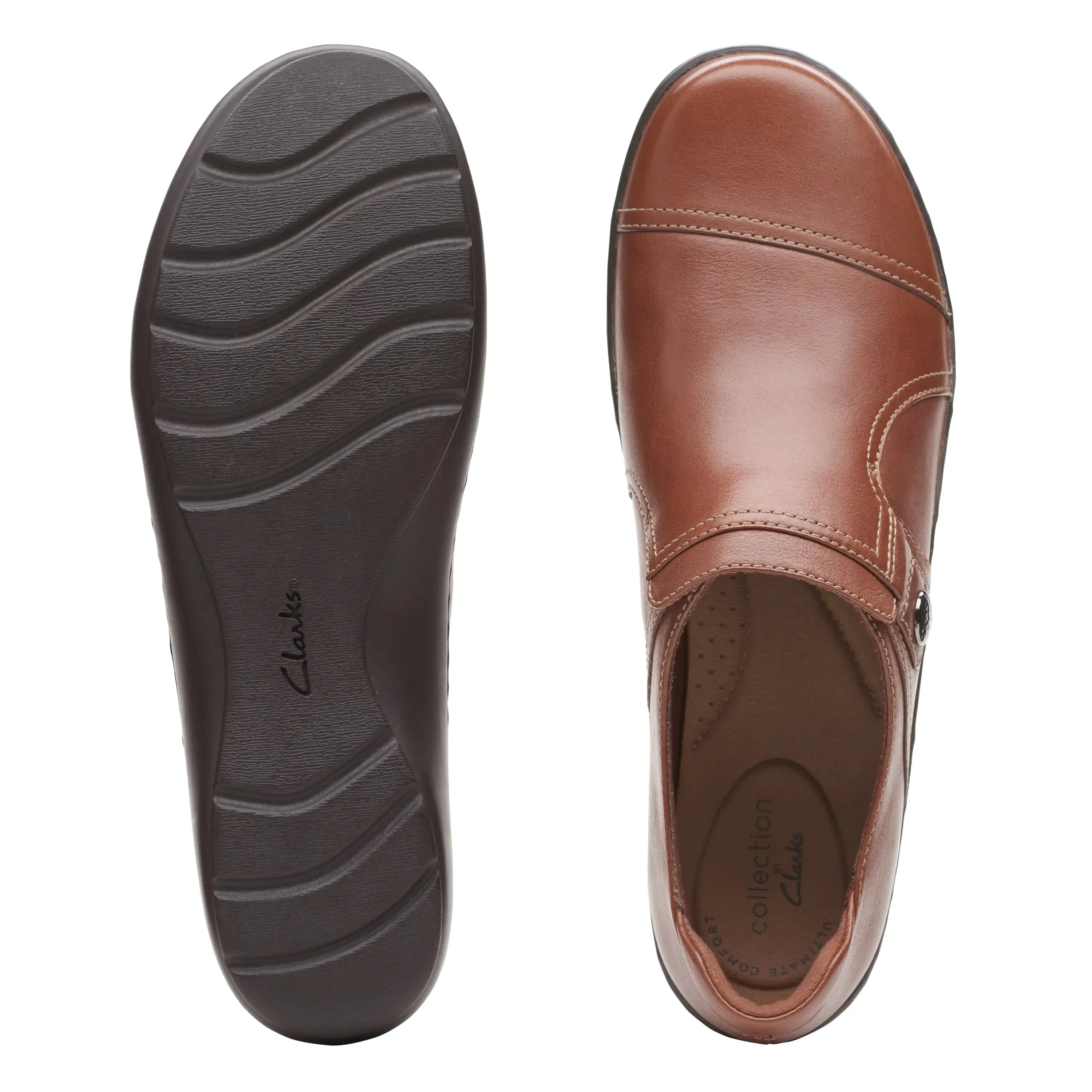 Womens Clarks Cora Poppy  Effortless Slip-On Comfort