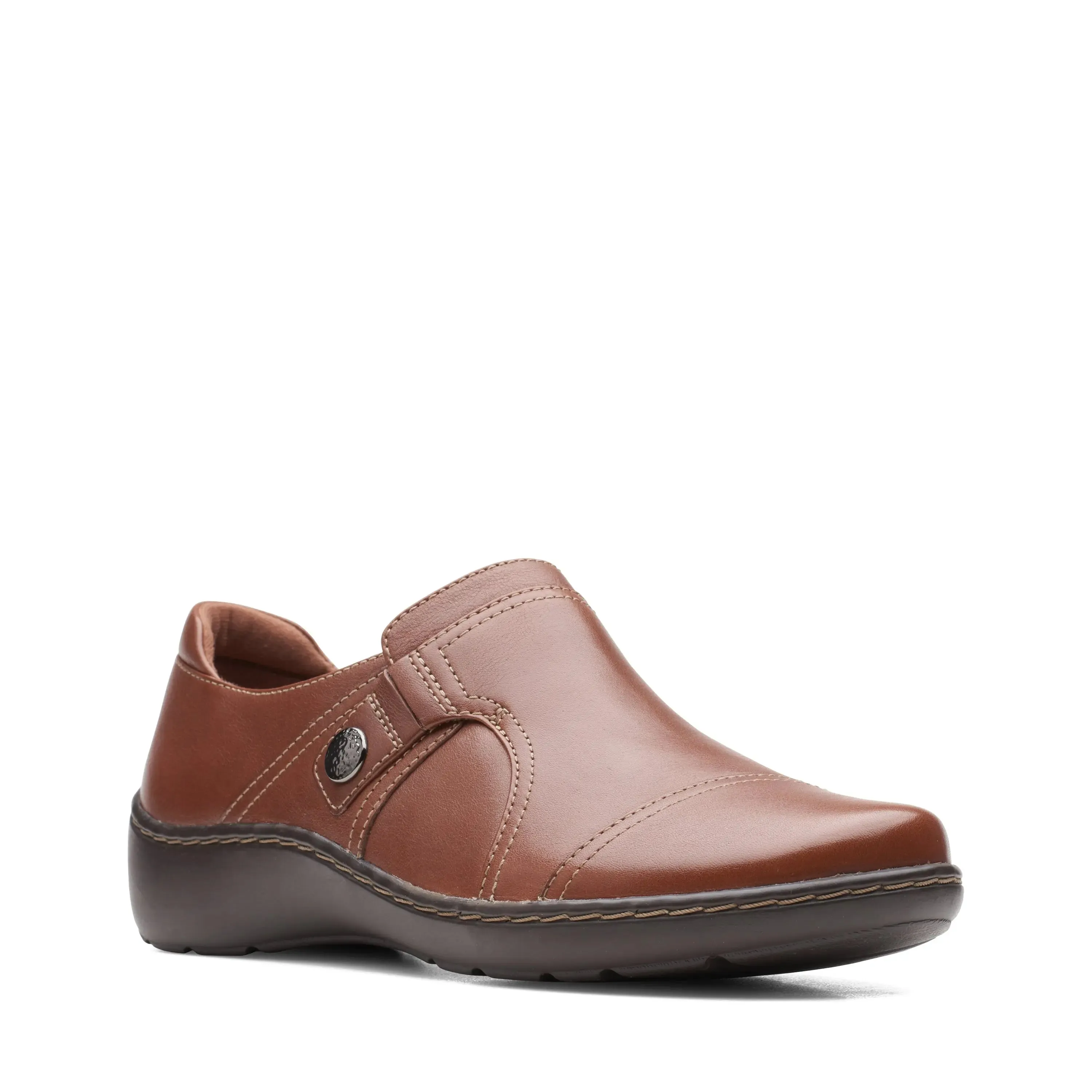 Womens Clarks Cora Poppy  Effortless Slip-On Comfort