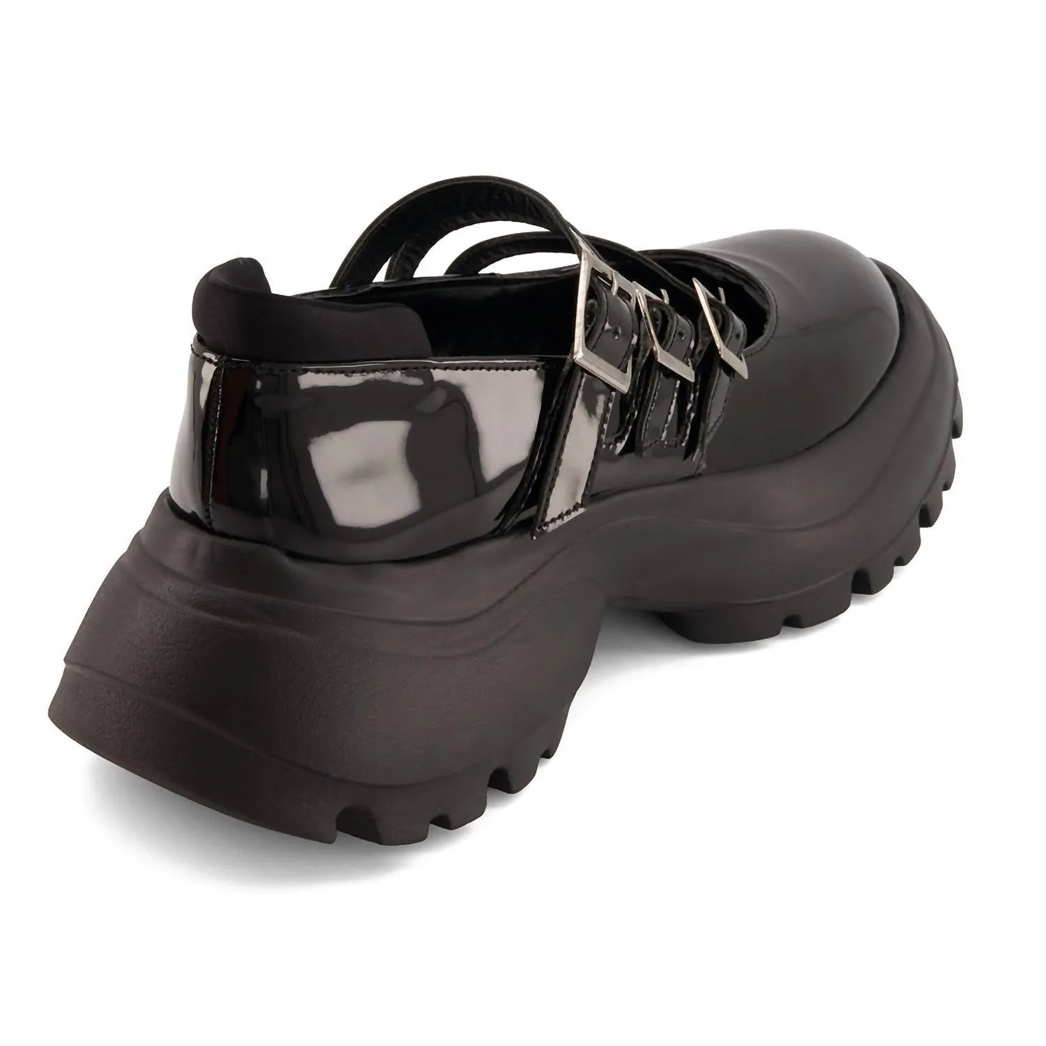 Women's Combat Mary Janes Shoes In Black