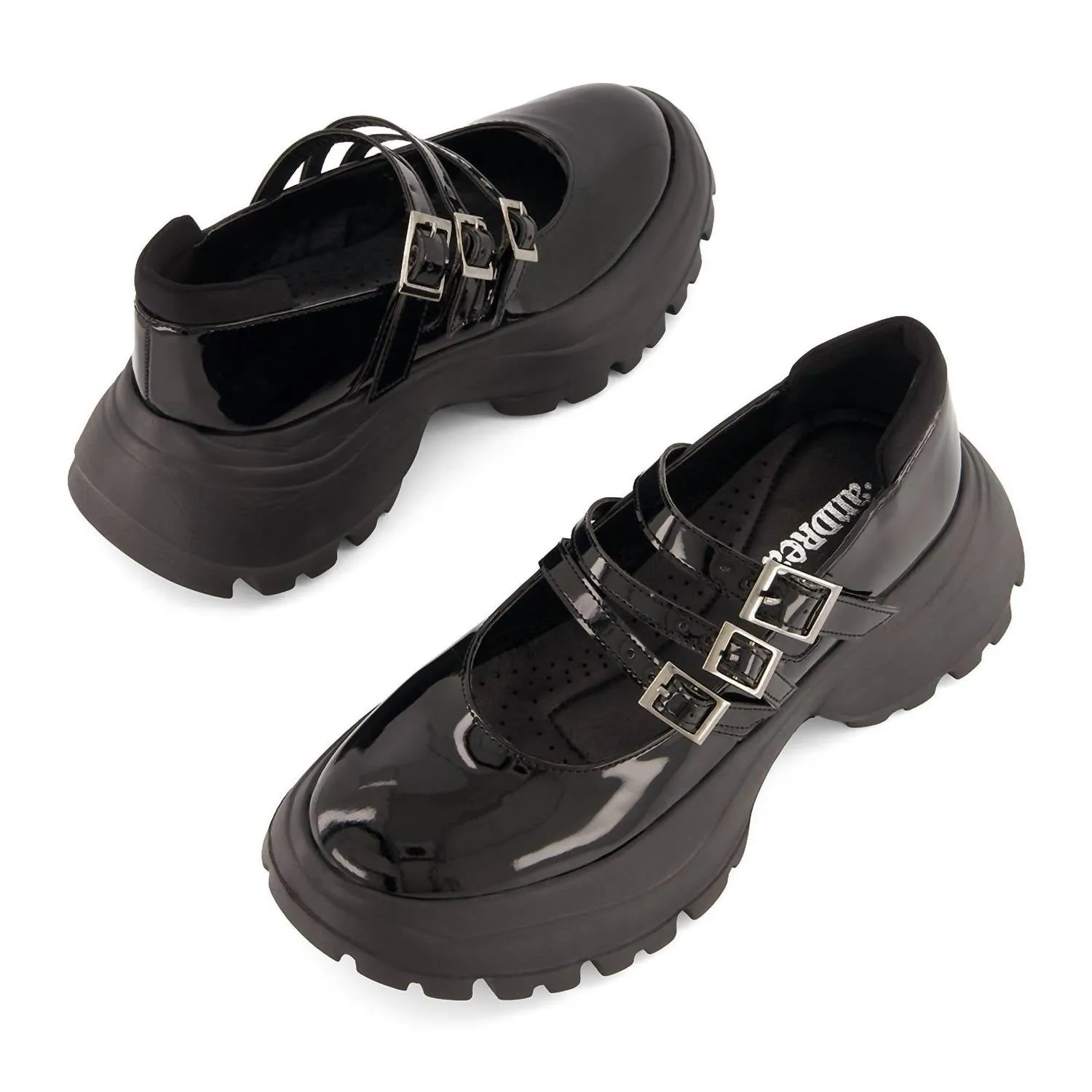 Women's Combat Mary Janes Shoes In Black