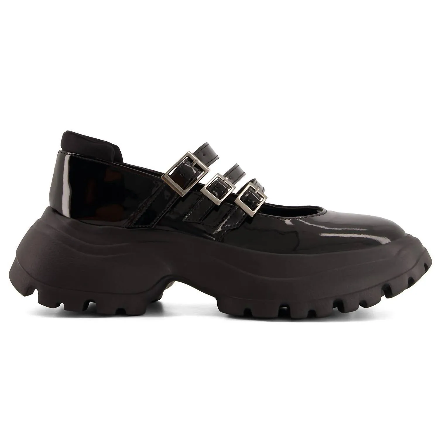 Women's Combat Mary Janes Shoes In Black