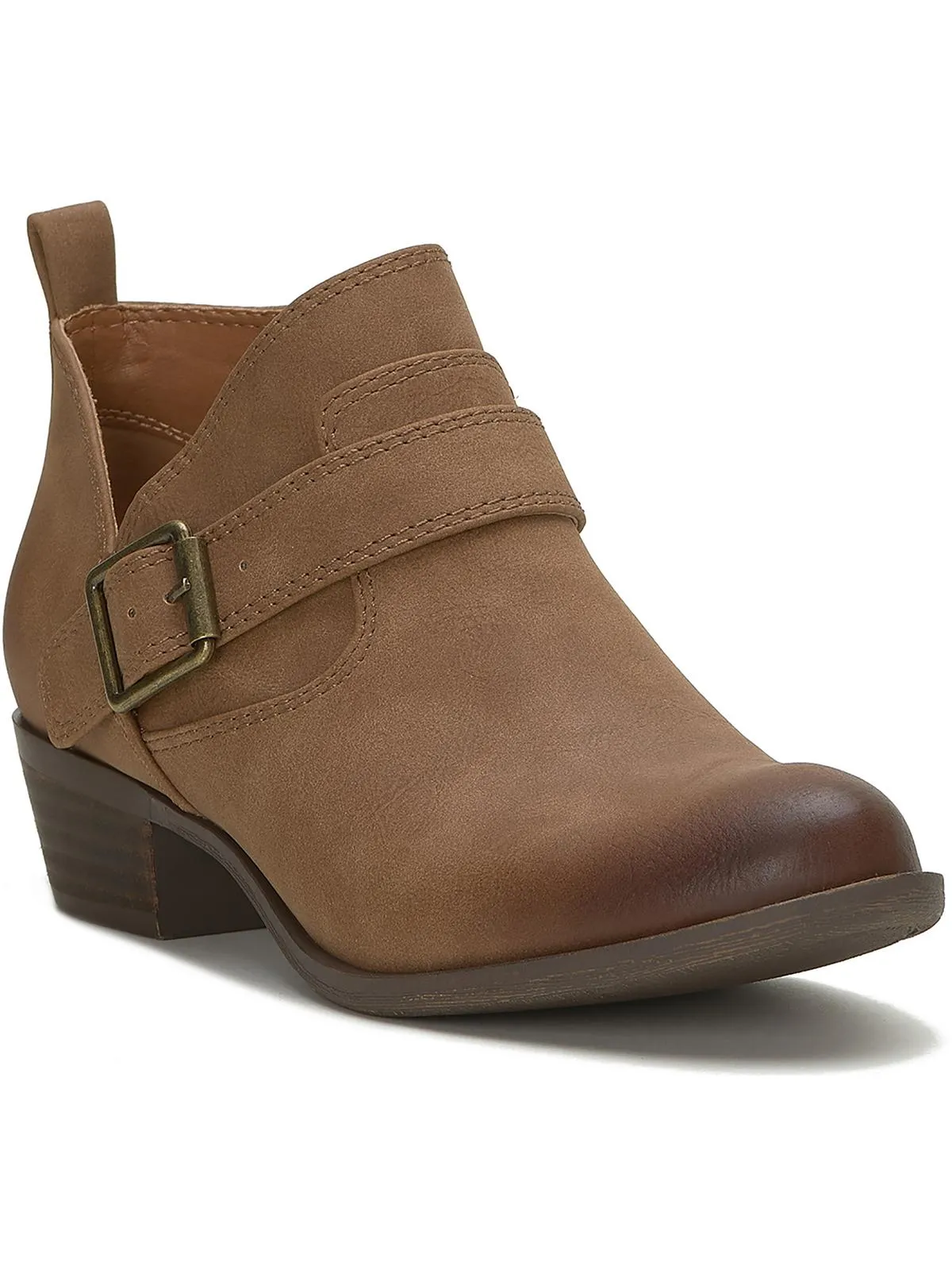 Womens Cut out Pointed Toe Mid-Calf Boots