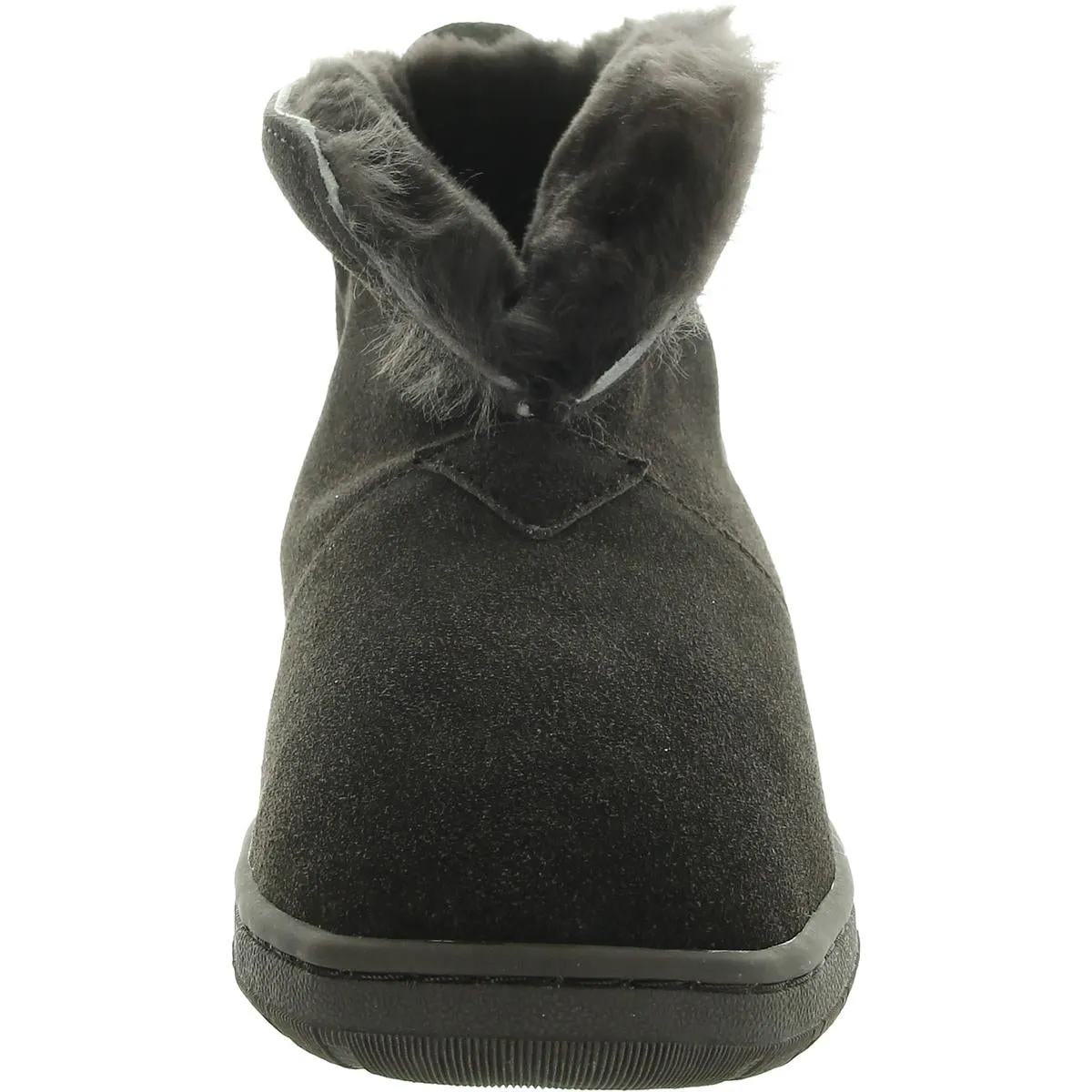 Womens Faux Fur Lined Leather Booties