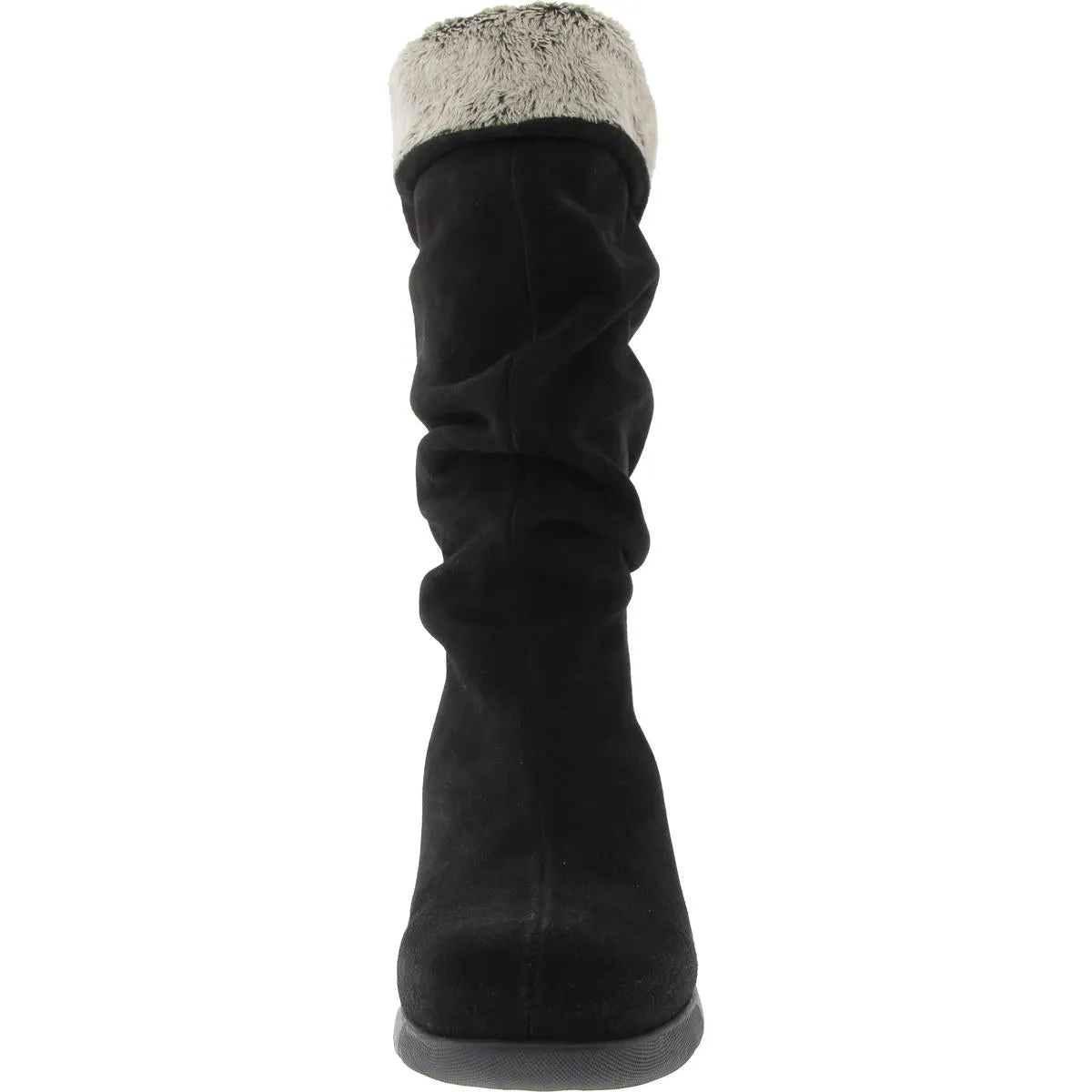 Womens Faux Fur Lined Mid-Calf Boots