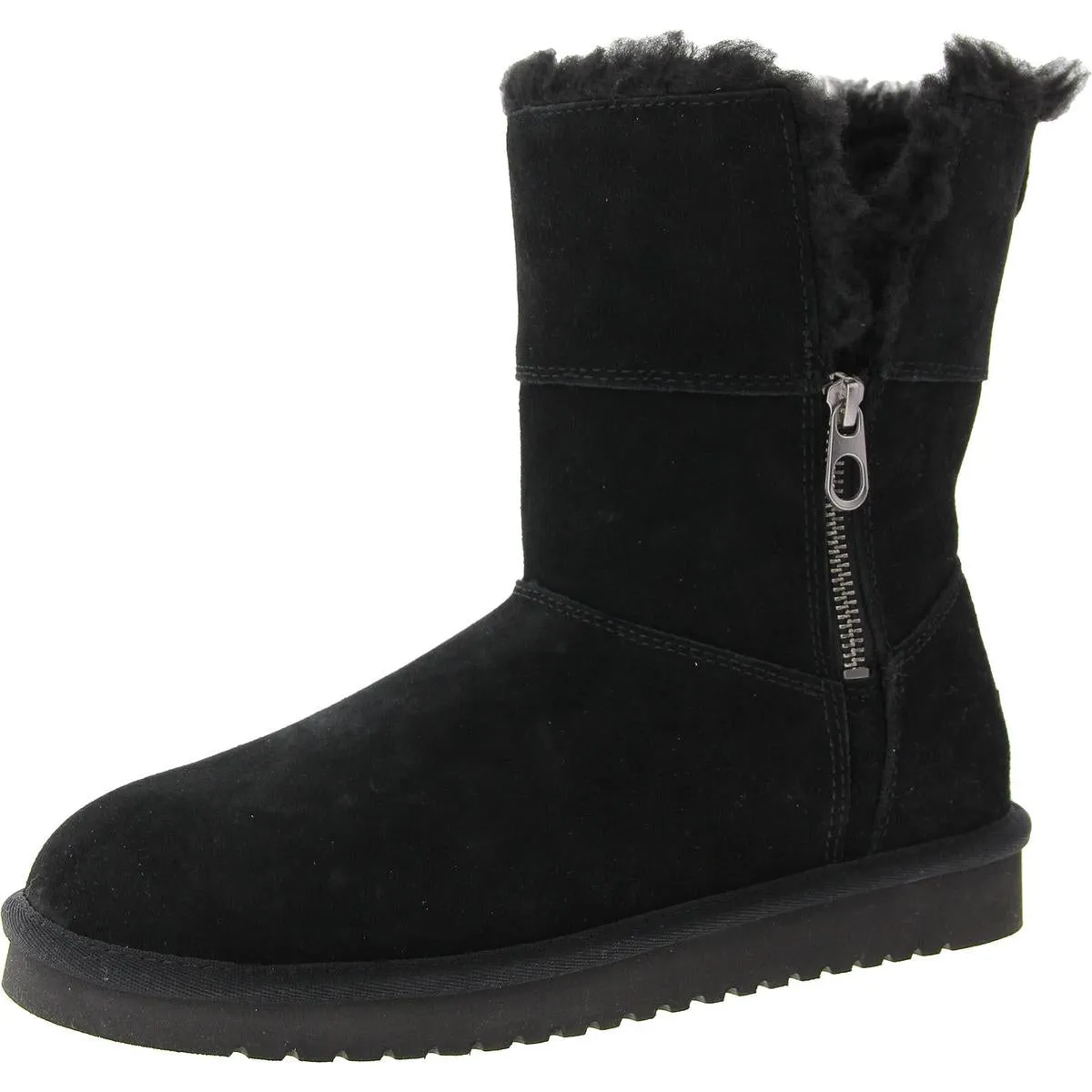 Womens Faux Fur Lined Shearling Boots