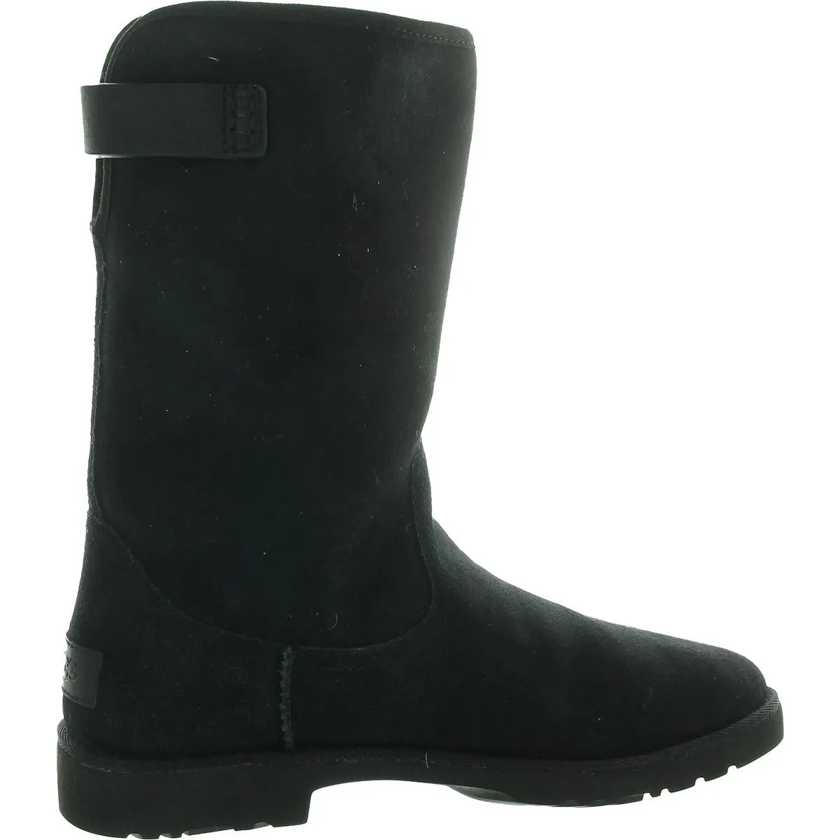 Womens Faux Fur Lined Suede Mid-Calf Boots