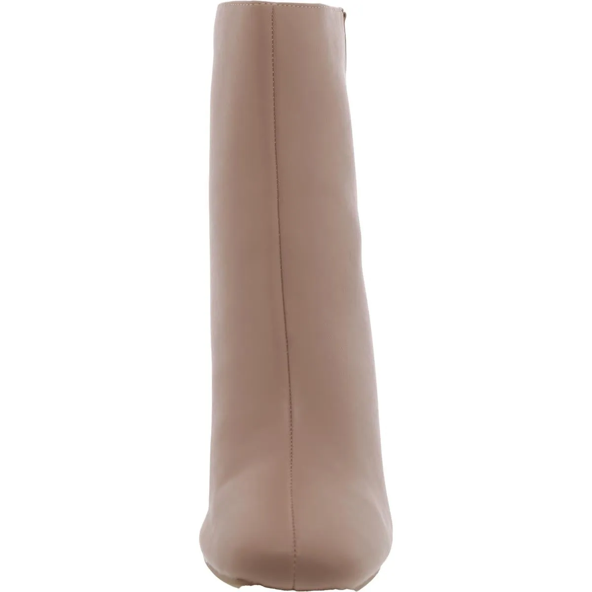 Womens Faux Leather Stretch Ankle Boots
