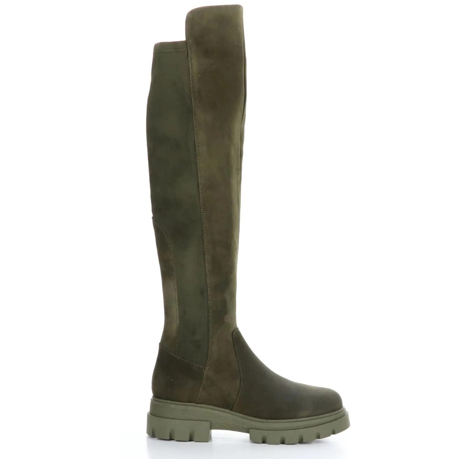 Women's Fifth Suede Elasticated Boot In Olive