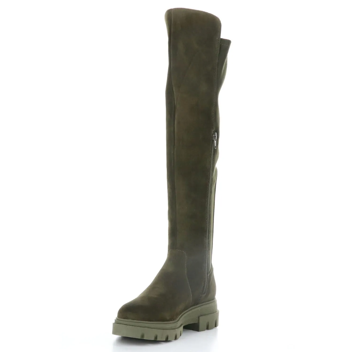 Women's Fifth Suede Elasticated Boot In Olive