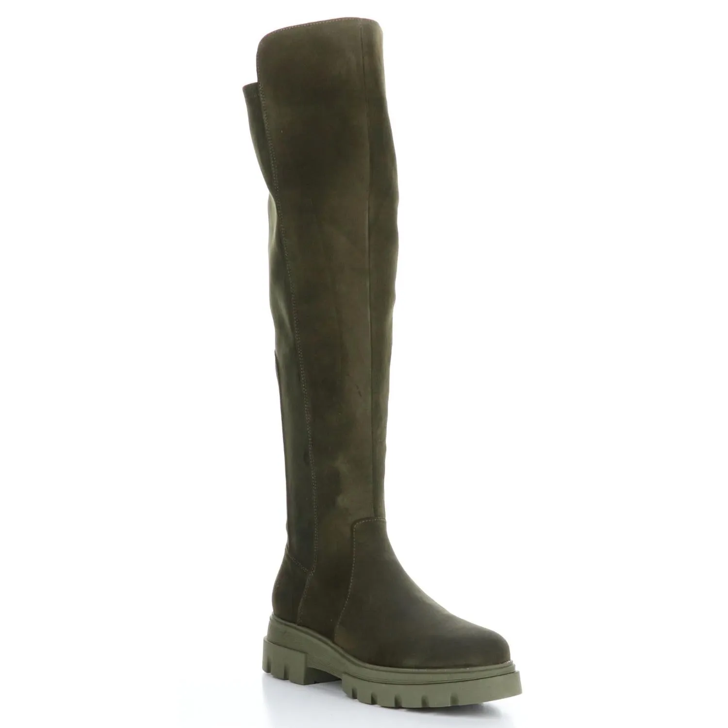 Women's Fifth Suede Elasticated Boot In Olive
