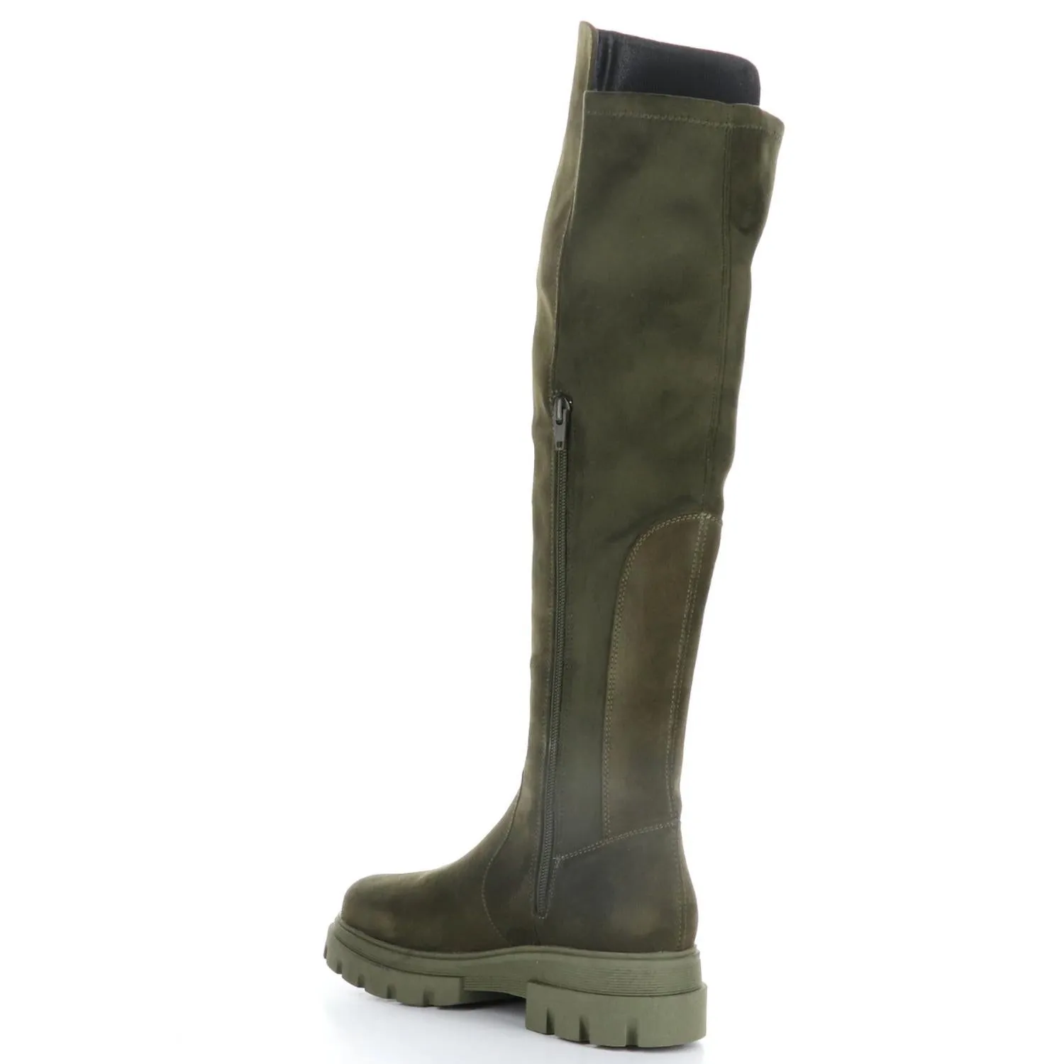 Women's Fifth Suede Elasticated Boot In Olive