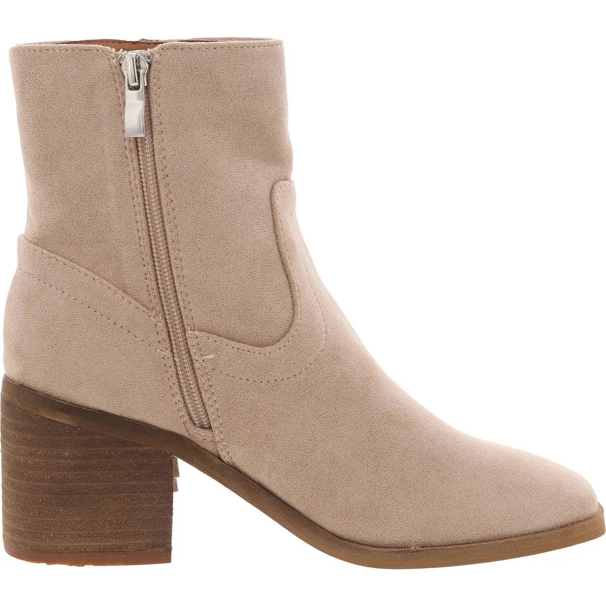 Womens Fringe Faux Suede Ankle Boots