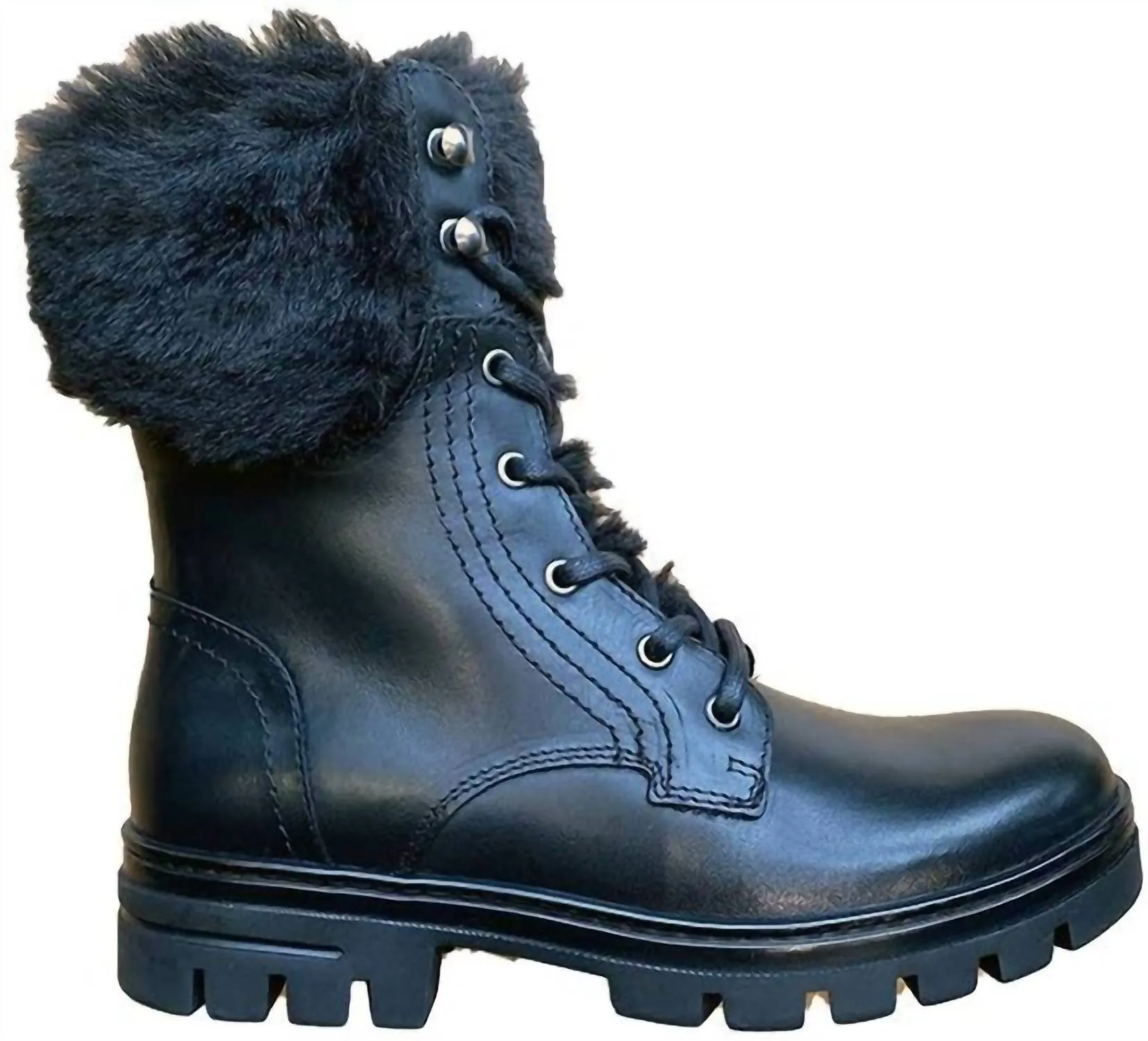 Women's Gail Lace Up Boot In Black