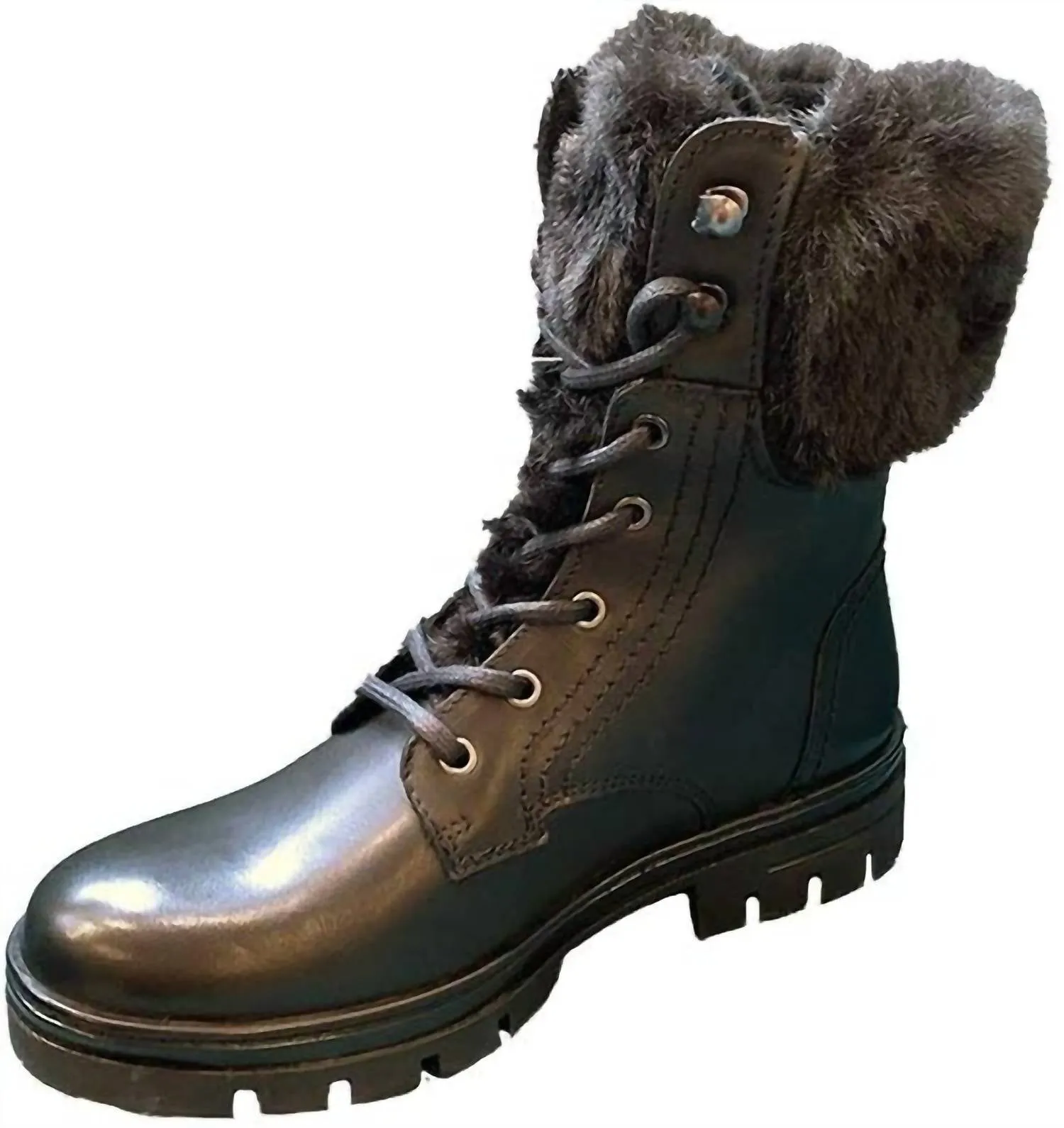 Women's Gail Lace Up Boot In Black