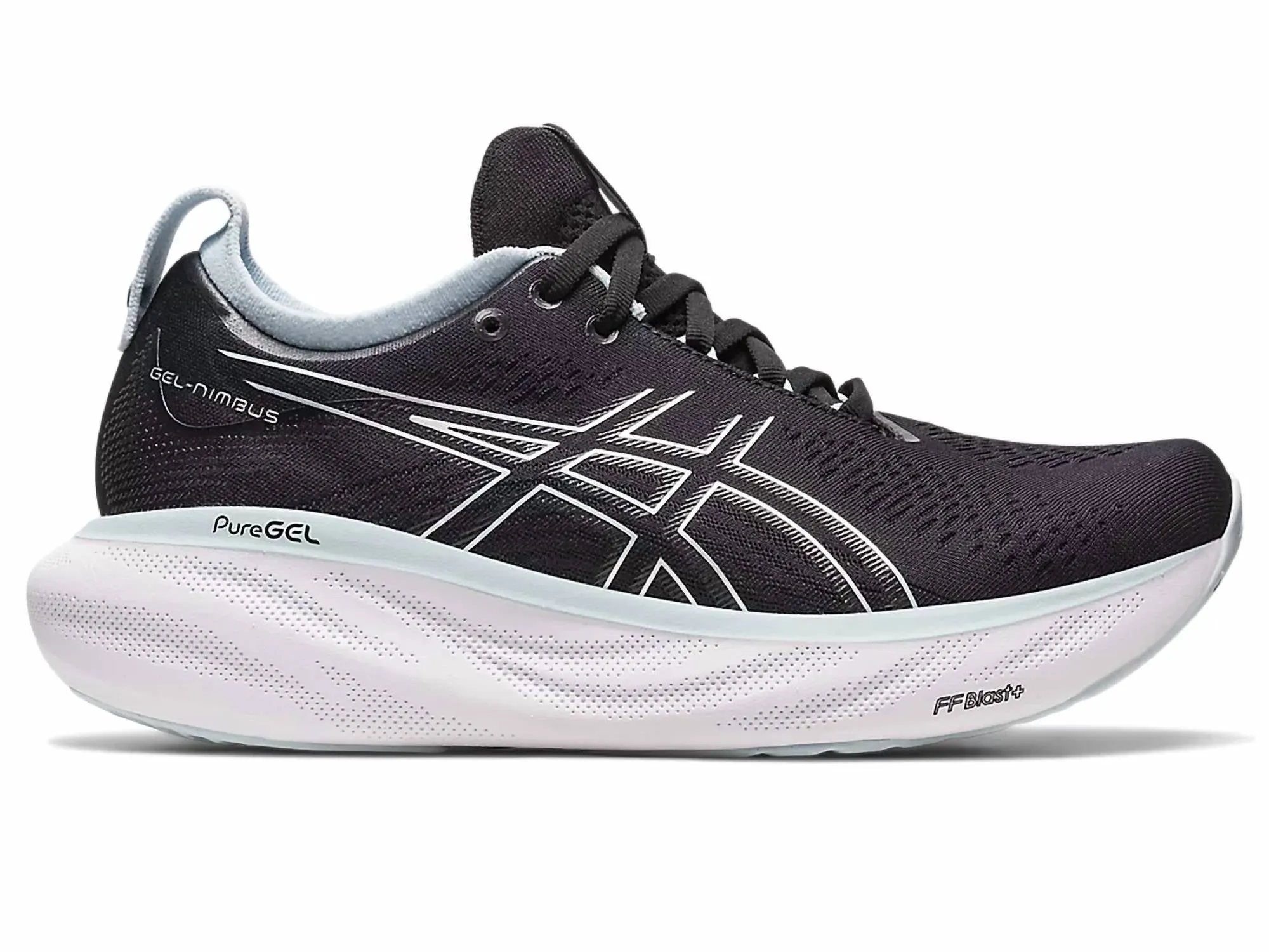 WomenS Gel-Nimbus 25 Running Shoes In Black/reborn Blue