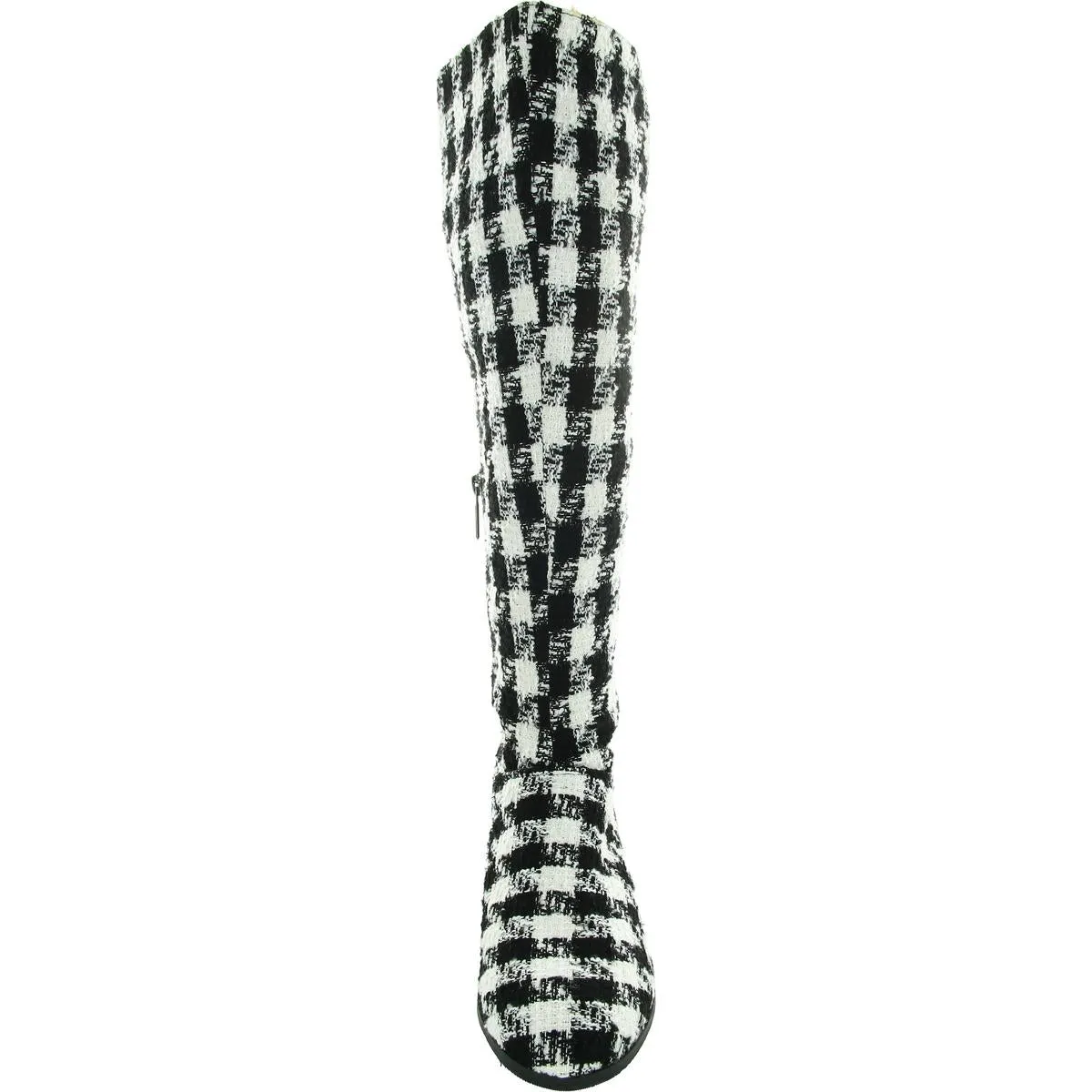 Womens Houndstooth Knee-High Boots