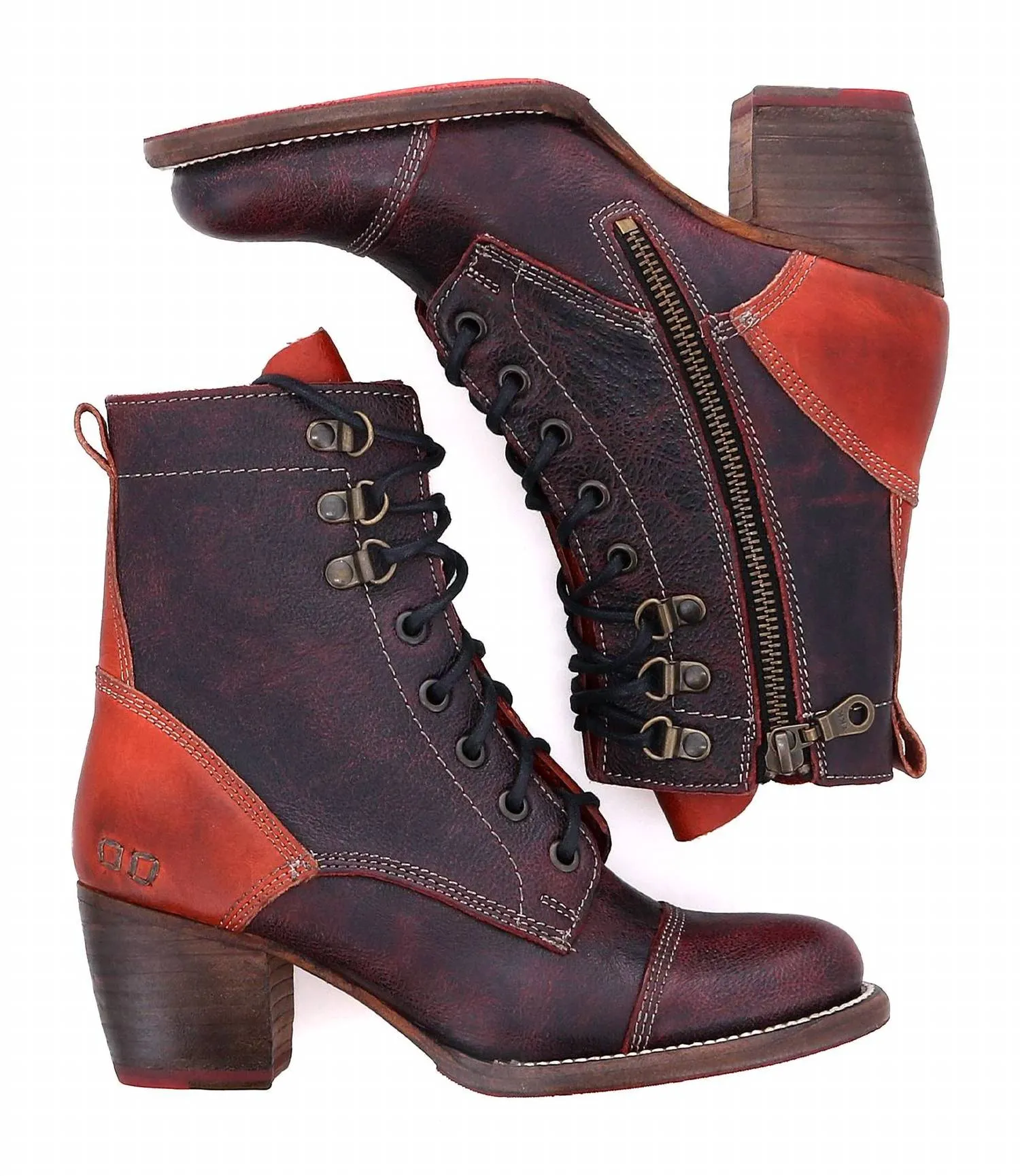 Women's Judgement Boots In Betta Black/red