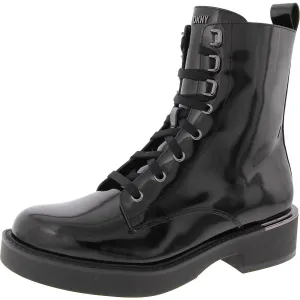 Womens Lace-Up Manmade Combat & Lace-Up Boots