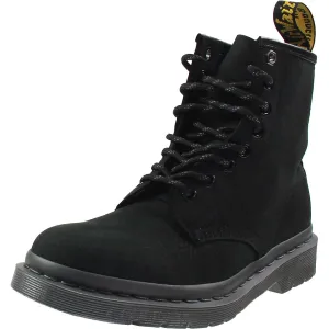 Womens Lace-Up Nubuck Ankle Boots