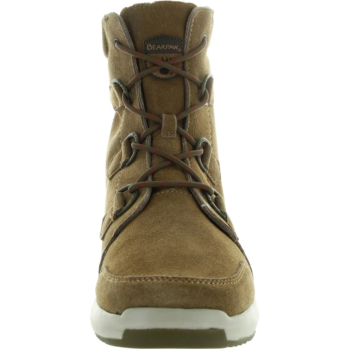 Womens Lace-Up Polyester Mid-Calf Boots