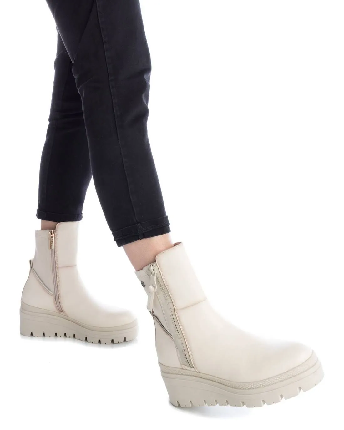 Women's Leather Booties Carmela Collection By XTI