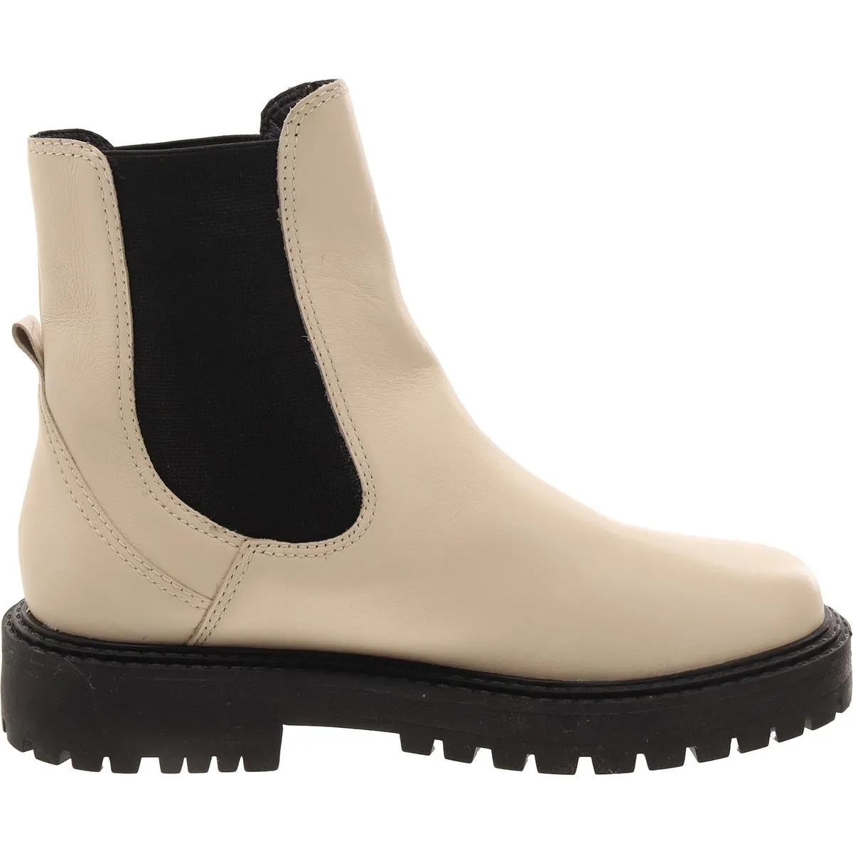 Womens Leather Lugged Sole Chelsea Boots