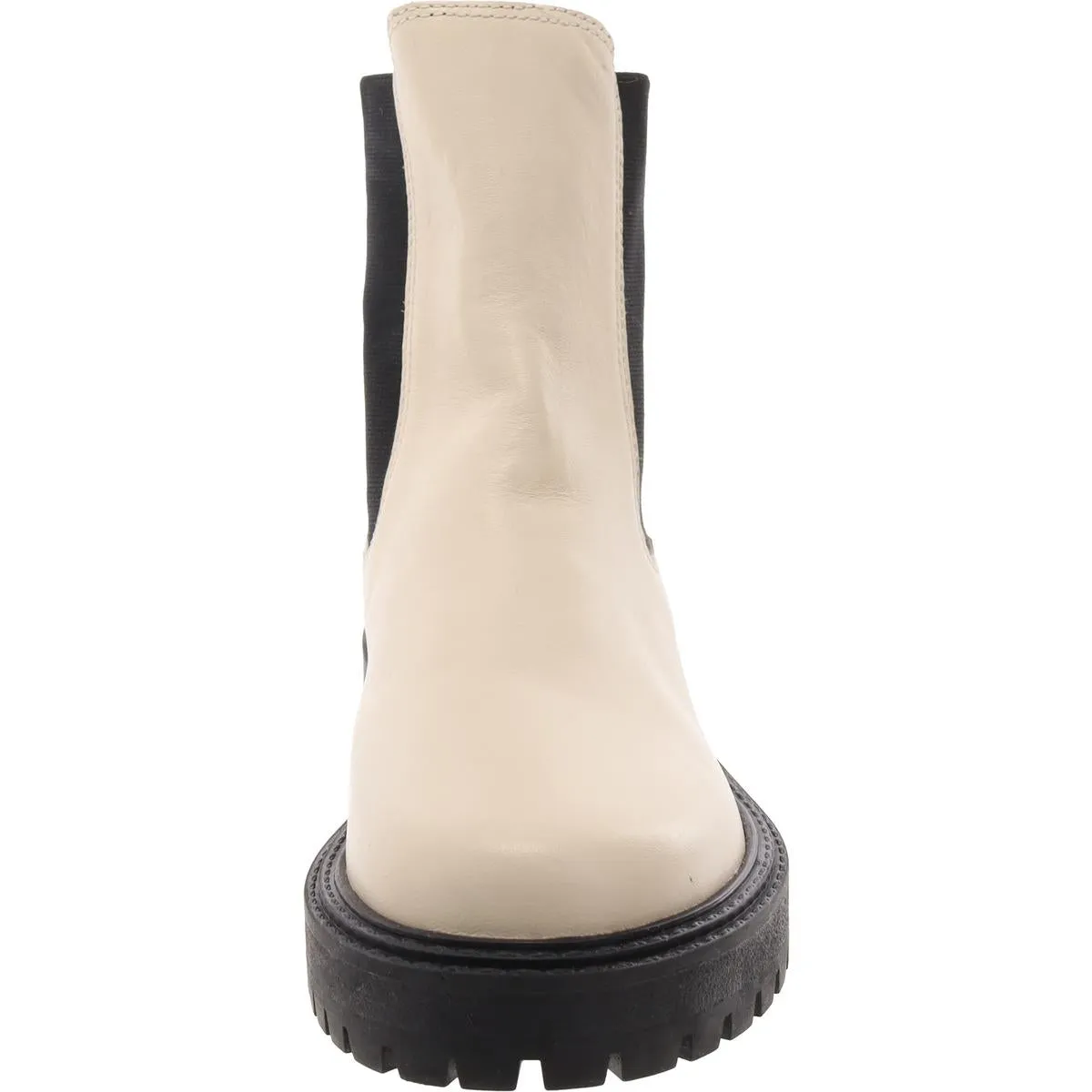 Womens Leather Lugged Sole Chelsea Boots