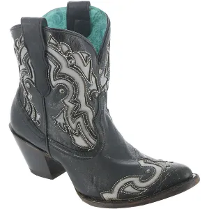 Womens Leather Studded Cowboy, Western Boots