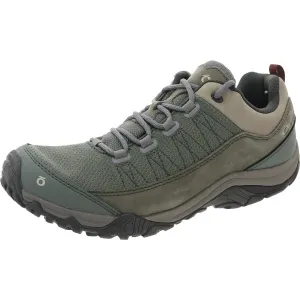 Womens Mixed Media Leather Hiking Shoes