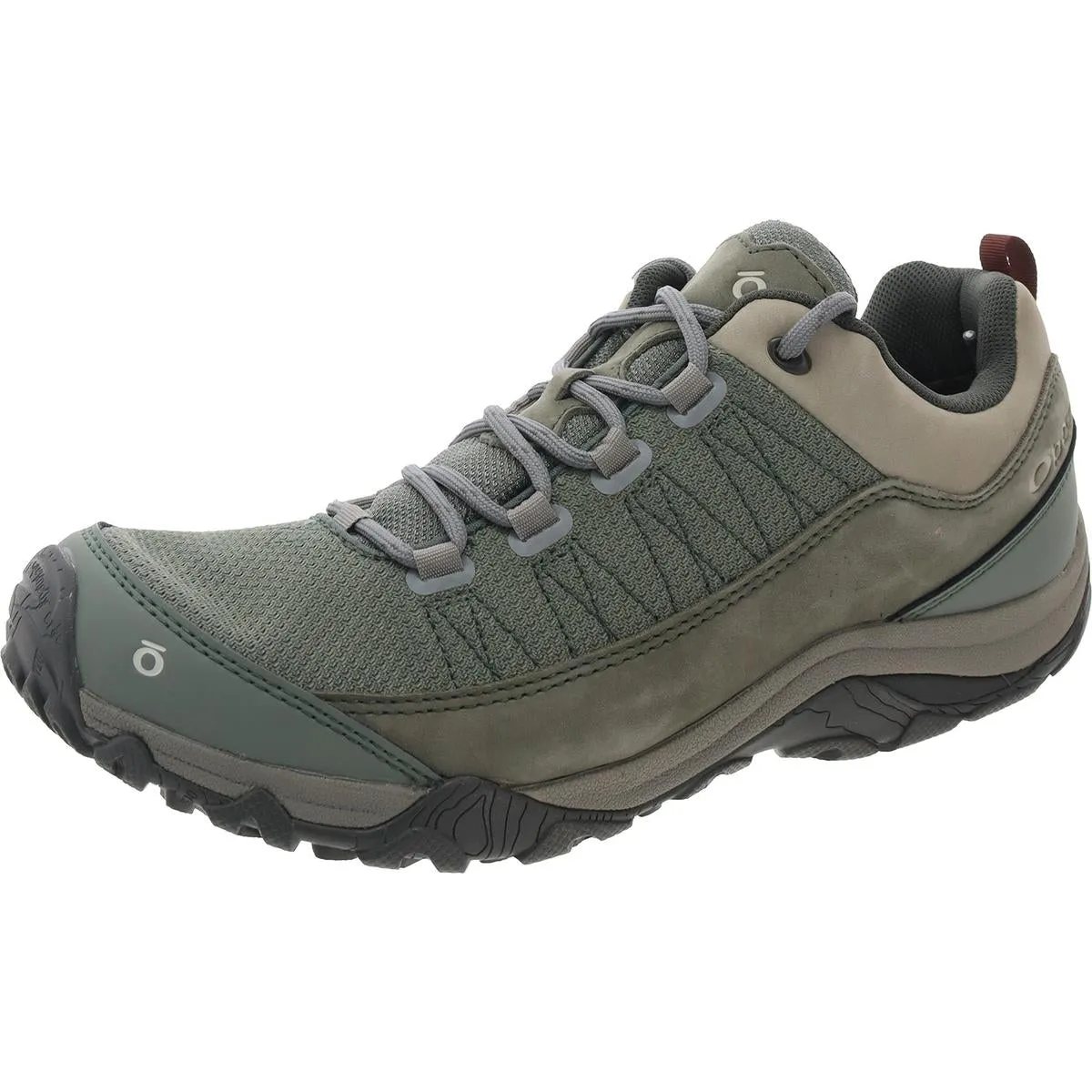 Womens Mixed Media Leather Hiking Shoes