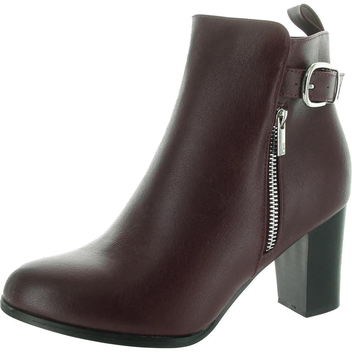 Womens Padded Insole Faux Leather Booties