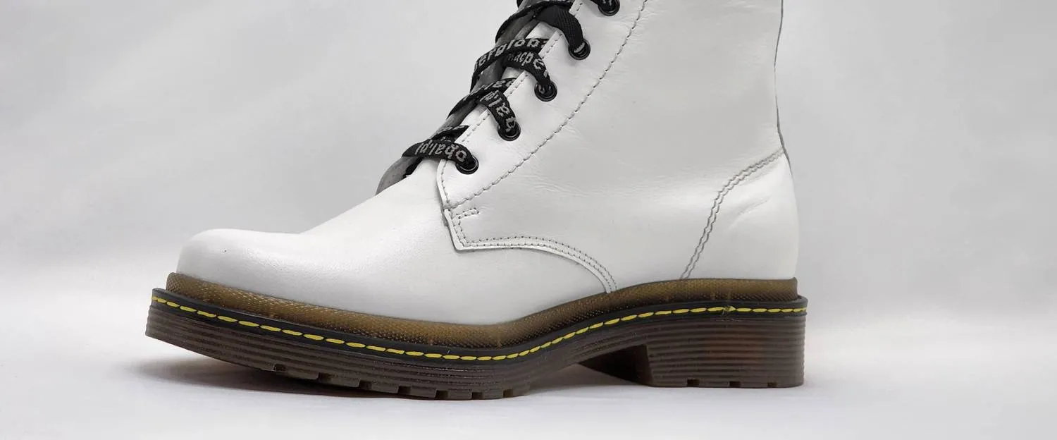 Women's Premium Leather Boots In White