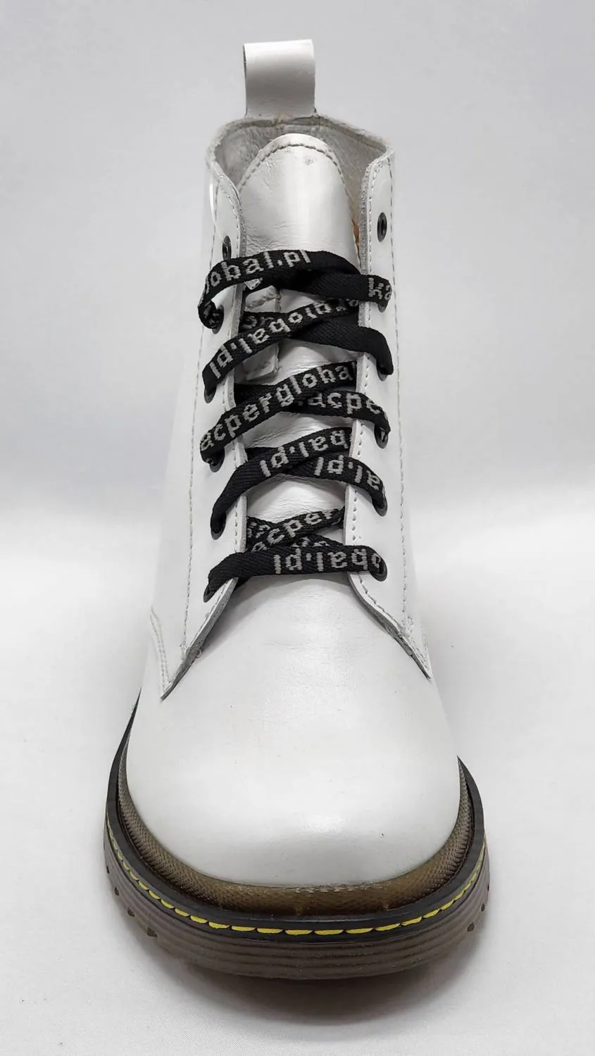 Women's Premium Leather Boots In White