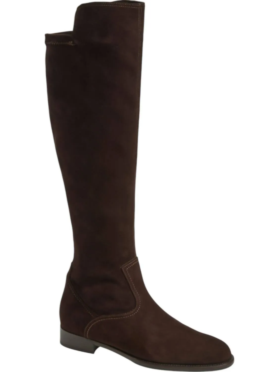 Women's Pull-On Boots In Chocolate Suede