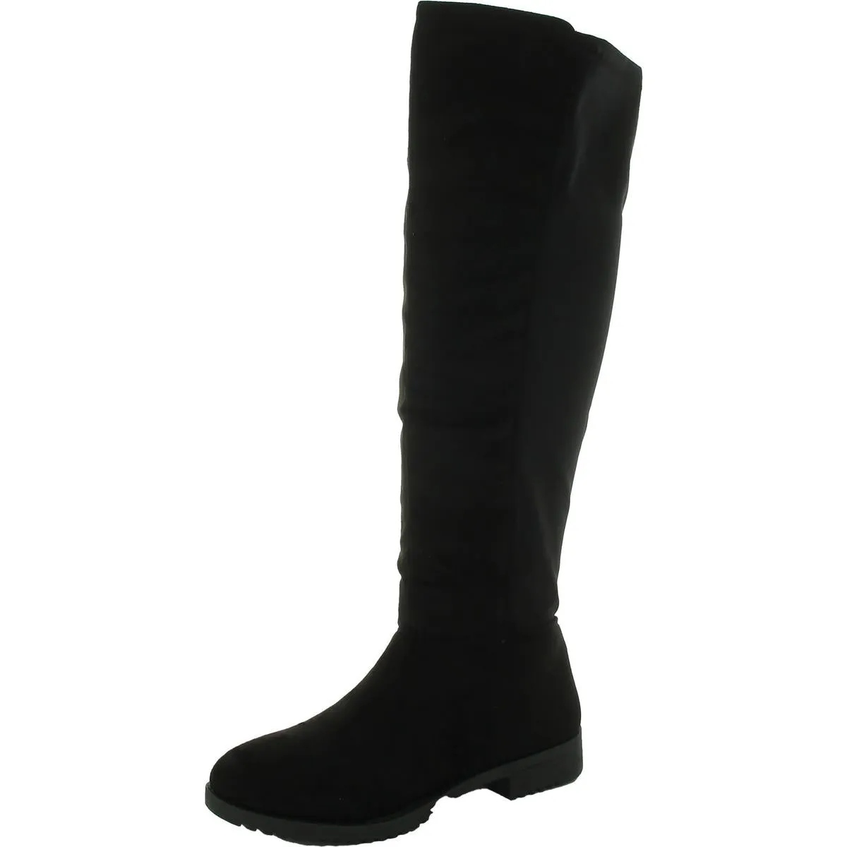 Womens Round toe Side Zipper Knee-High Boots