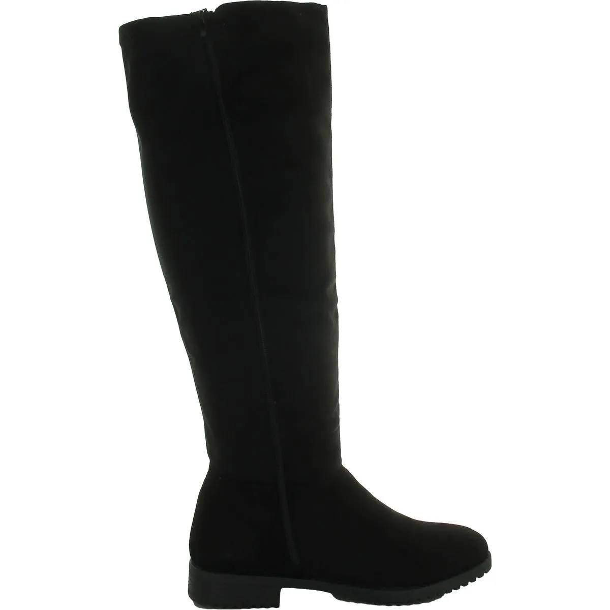 Womens Round toe Side Zipper Knee-High Boots
