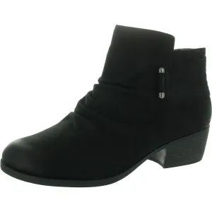 Womens Ruched Ankle Boots