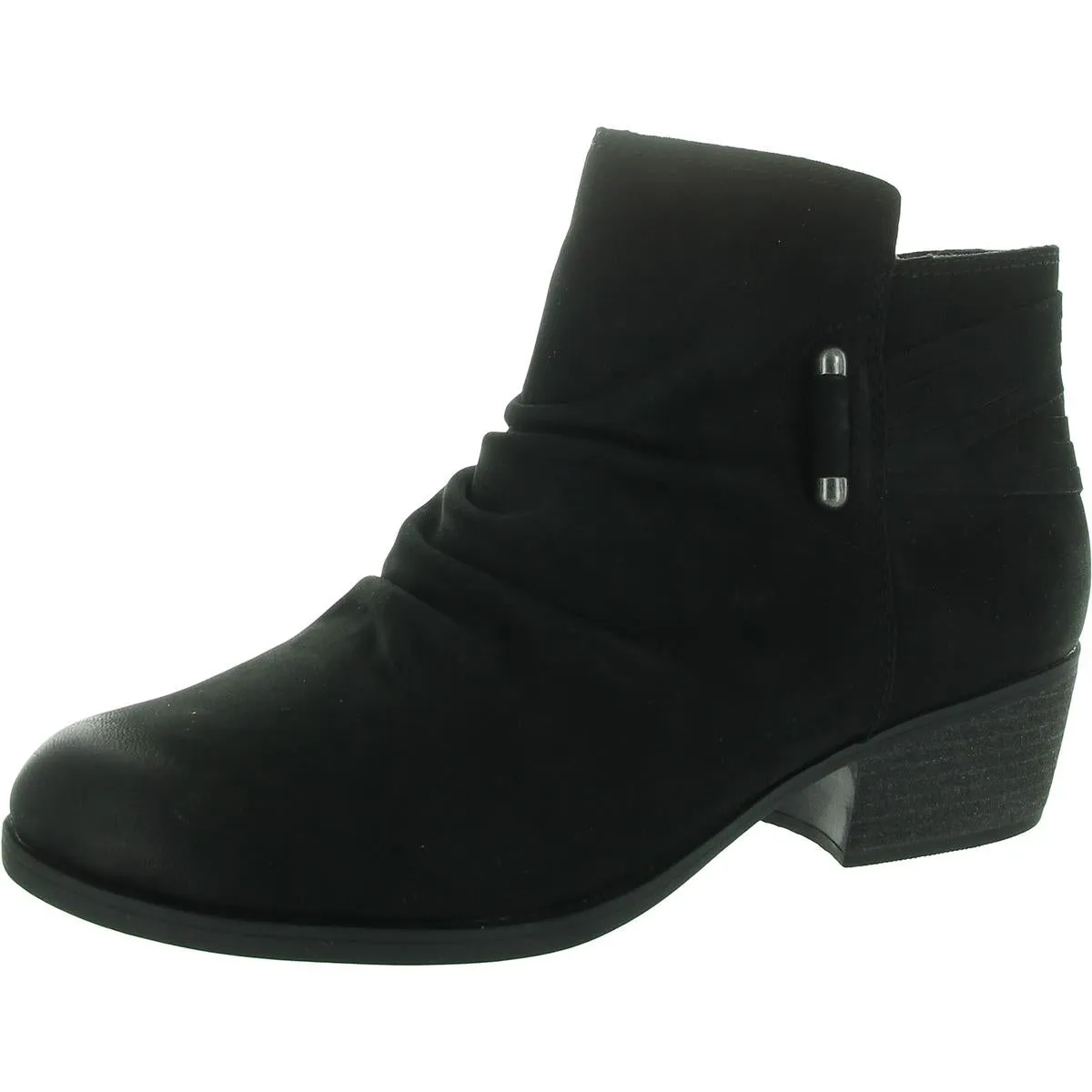 Womens Ruched Ankle Boots