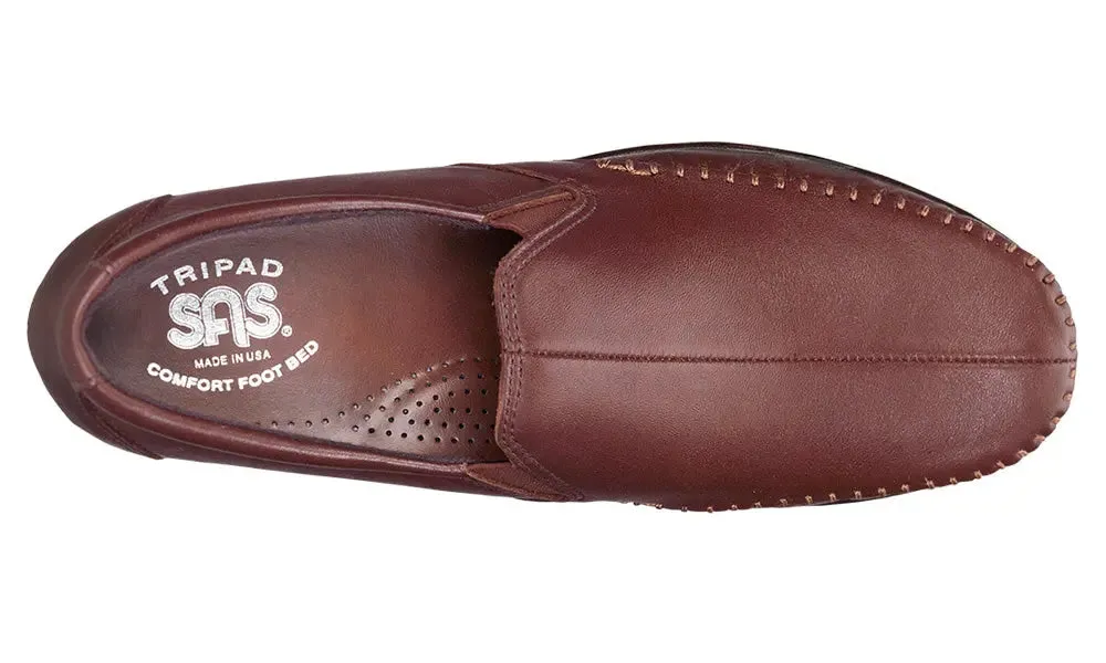 Womens SAS Dream  Sleek Leather Slip-On with Cushioning & Flexibility