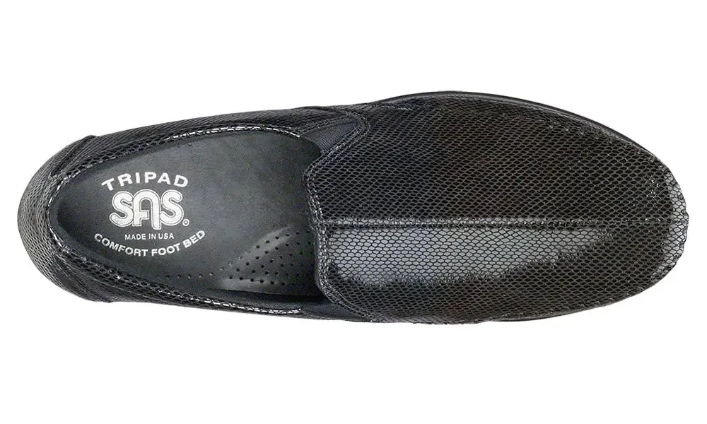 Womens SAS Dream  Sleek Leather Slip-On with Cushioning & Flexibility