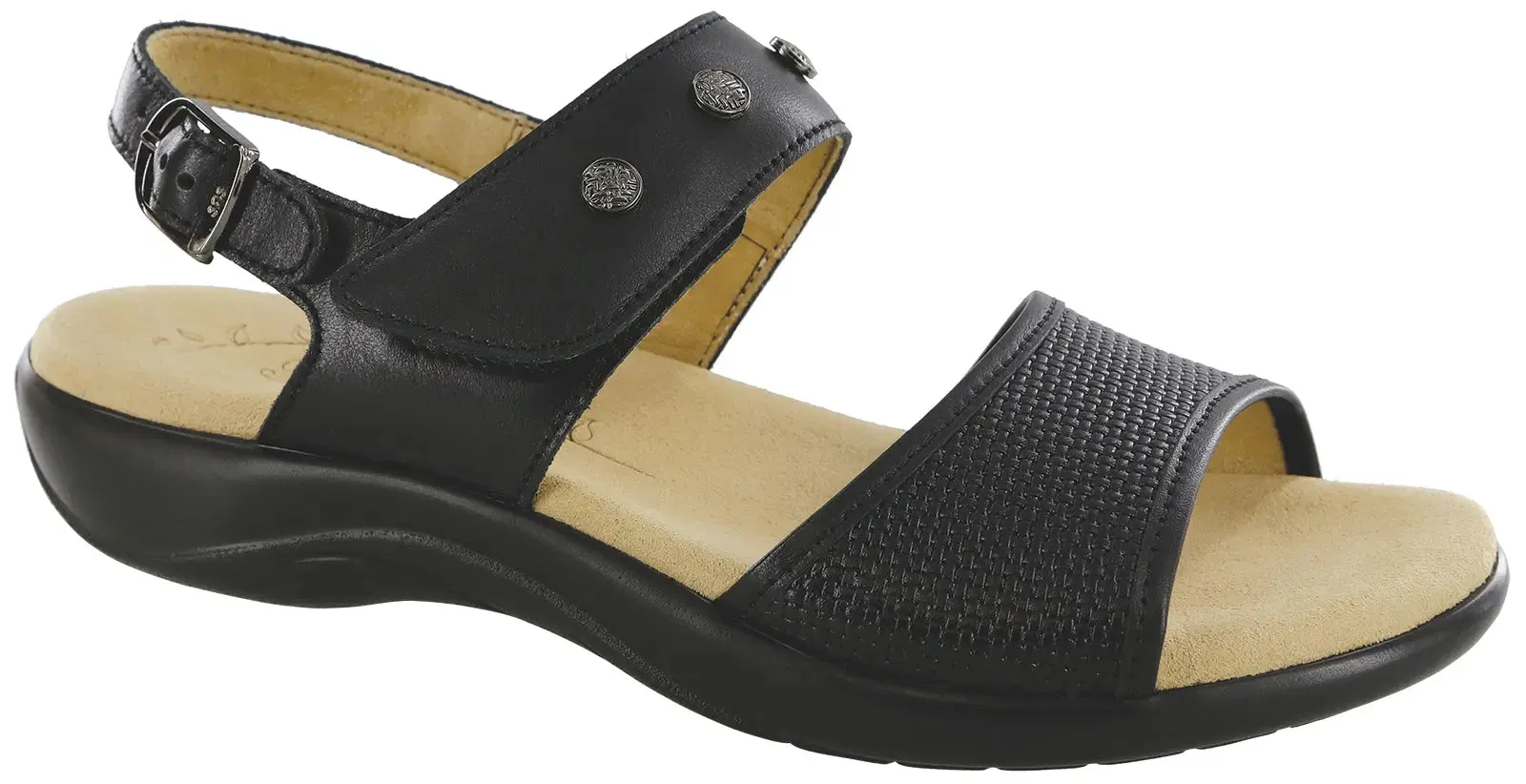 Womens SAS Lisette Woven  Stylish Ankle Strap Sandal with All-Day Comfort
