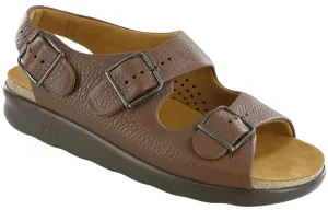 Womens SAS Relaxed  Adjustable Leather Sandal with Soft Cushioning