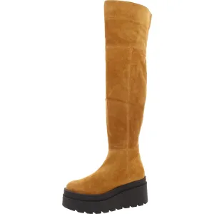 Womens Solid Knee-High Boots
