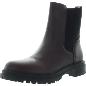 Womens Stretch Leather Ankle Boots